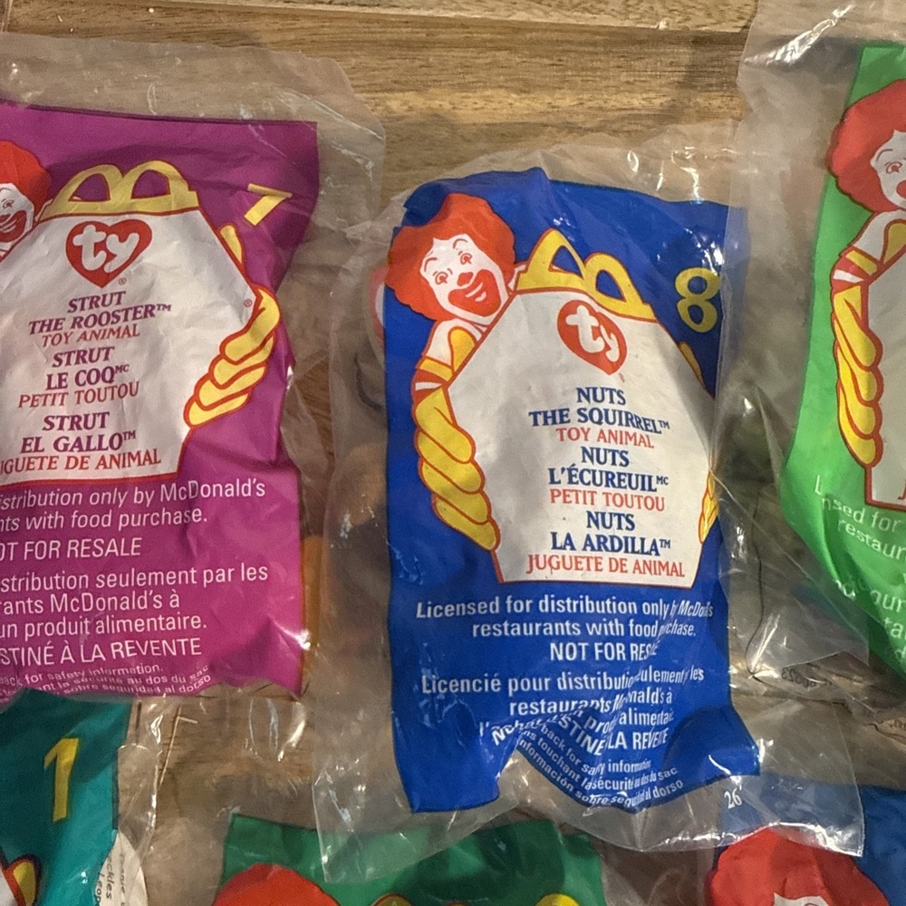 Mcdonalds Ty Beanie Banies 1999 Sealed New Full Set Of 12 - Picture 5 of 8
